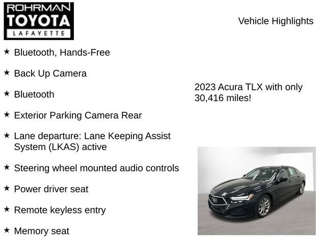 2023 Acura TLX Base