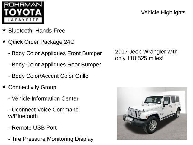 2017 Jeep Wrangler Unlimited Sahara