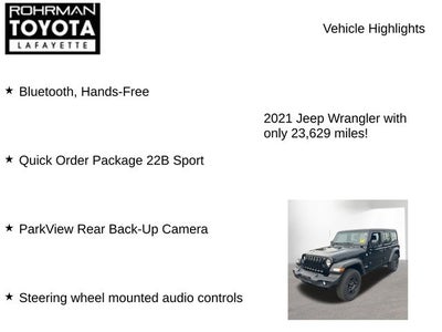 2021 Jeep Wrangler Unlimited Sport