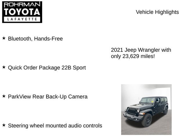 2021 Jeep Wrangler Unlimited Sport