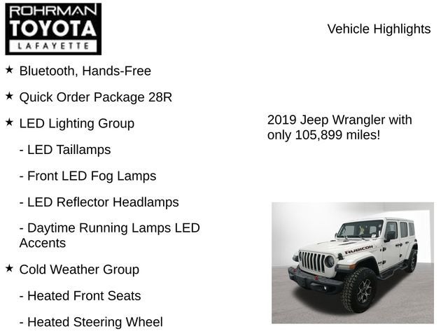 2019 Jeep Wrangler Unlimited Rubicon