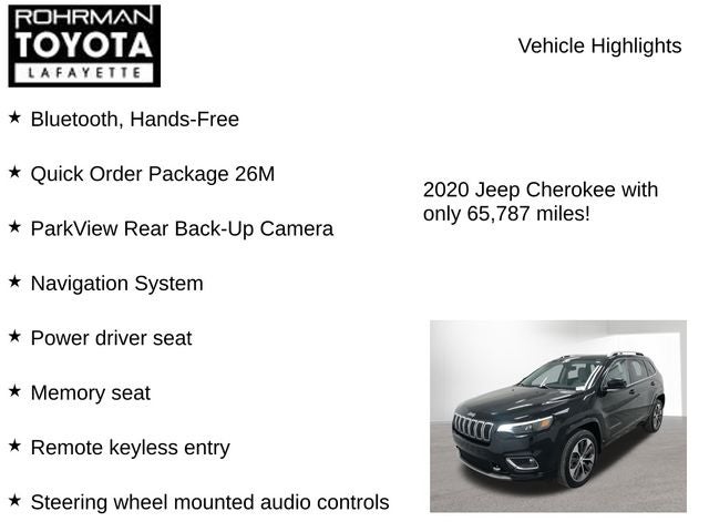 2020 Jeep Cherokee Overland