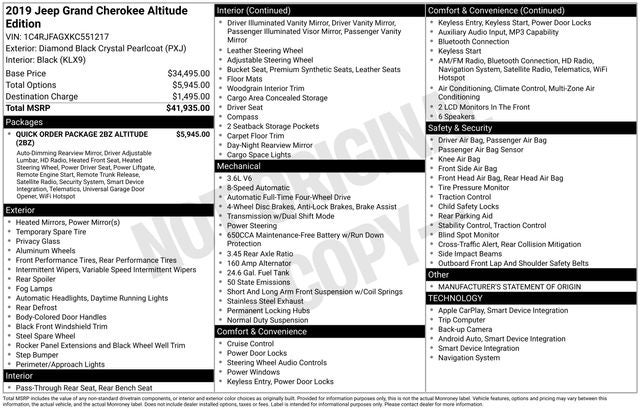 2019 Jeep Grand Cherokee Altitude