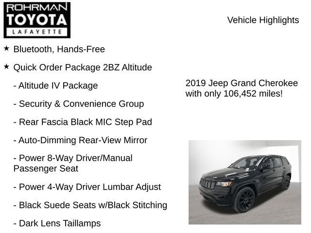 2019 Jeep Grand Cherokee Altitude