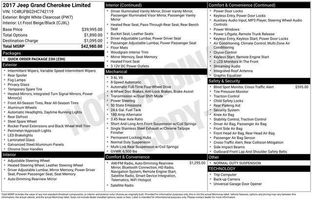 2017 Jeep Grand Cherokee Limited