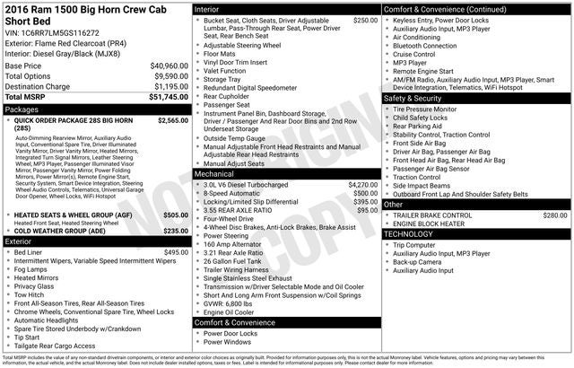 2016 RAM 1500 Big Horn