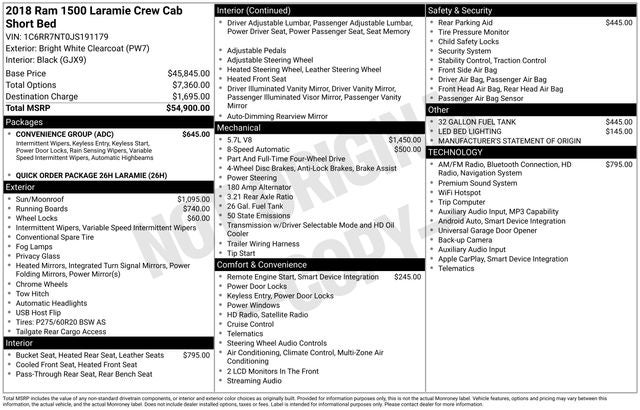 2018 RAM 1500 Laramie