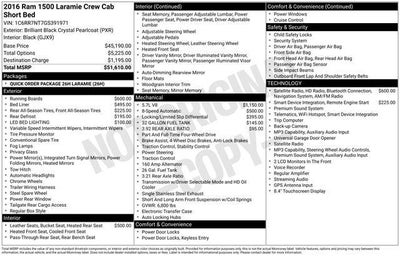 2016 RAM 1500 Laramie