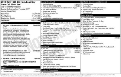 2019 RAM 1500 Big Horn/Lone Star