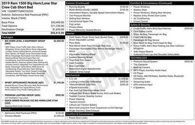 2019 RAM 1500 Big Horn/Lone Star