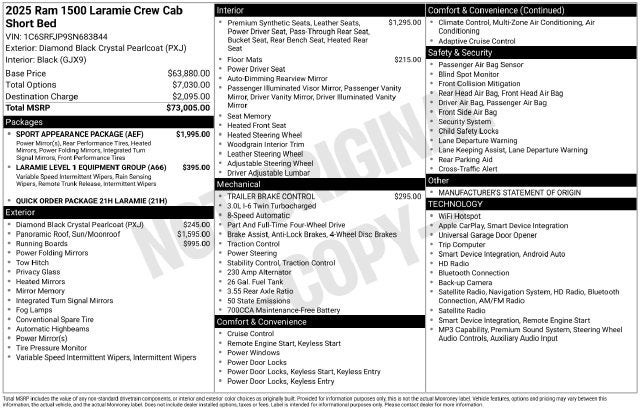 2025 RAM 1500 Laramie