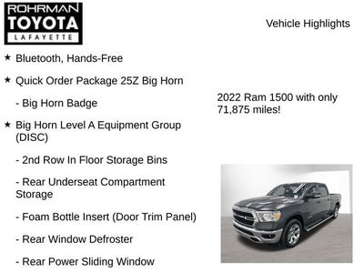 2022 RAM 1500 Big Horn/Lone Star