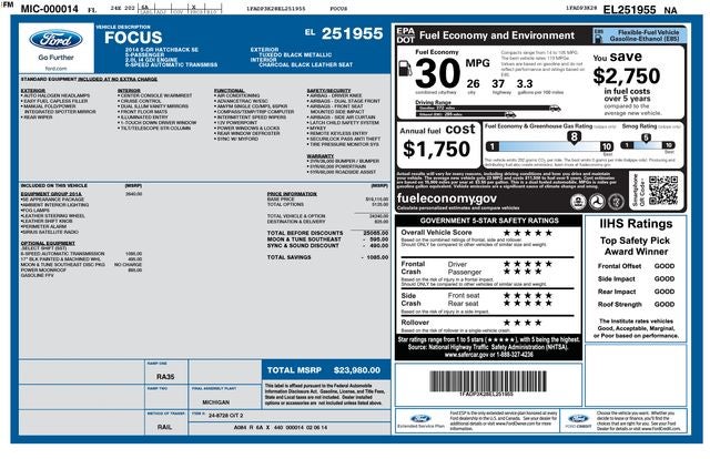 2014 Ford Focus 5 Door Hatch SE's photo
