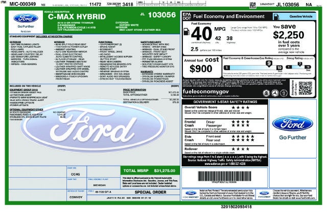 2018 Ford C-Max Titanium