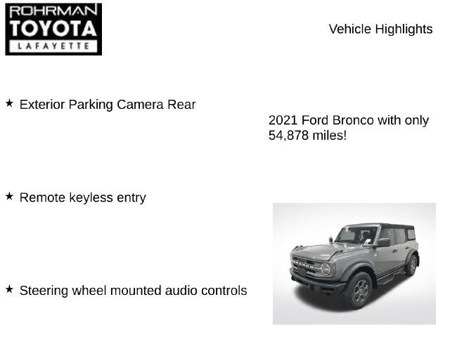 2021 Ford Bronco Big Bend