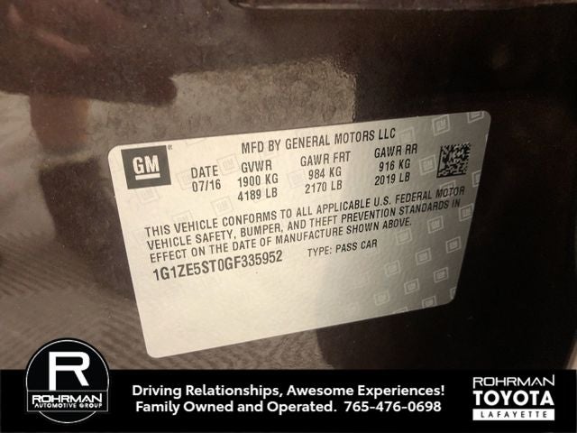 2016 Chevrolet Malibu LT 1LT