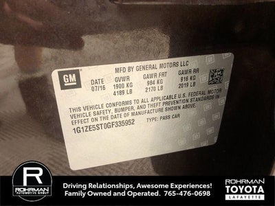 2016 Chevrolet Malibu LT 1LT