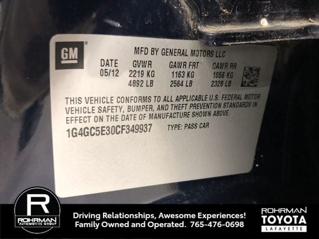 2012 Buick LaCrosse Leather Group