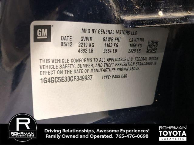 2012 Buick LaCrosse Leather Group