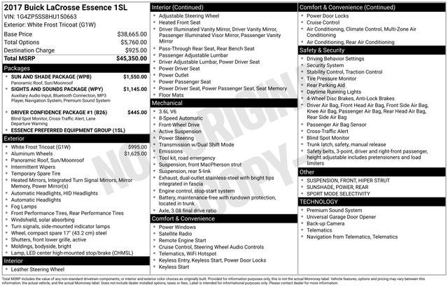 2017 Buick LaCrosse Essence