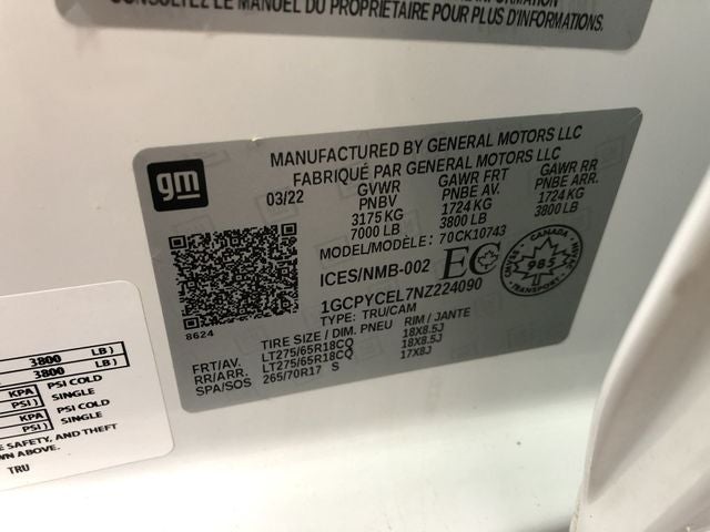 2022 Chevrolet Silverado LTD Custom Trail Boss