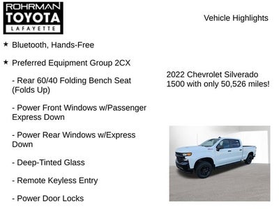 2022 Chevrolet Silverado LTD Custom Trail Boss