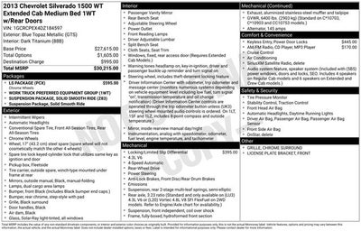 2013 Chevrolet Silverado Work Truck