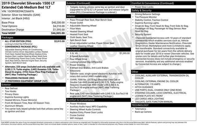 2019 Chevrolet Silverado LT