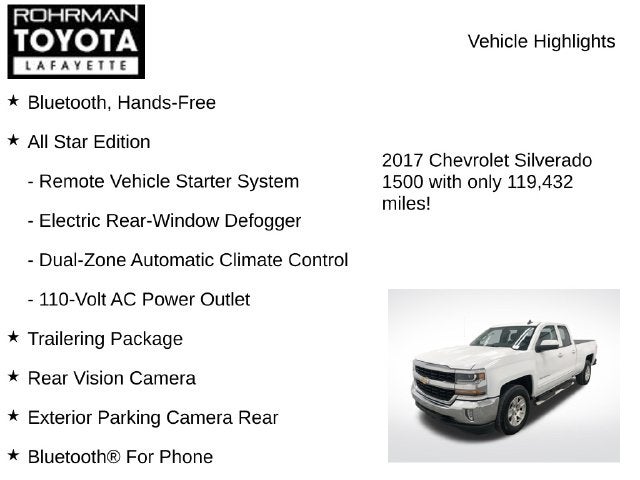 2017 Chevrolet Silverado LT LT1
