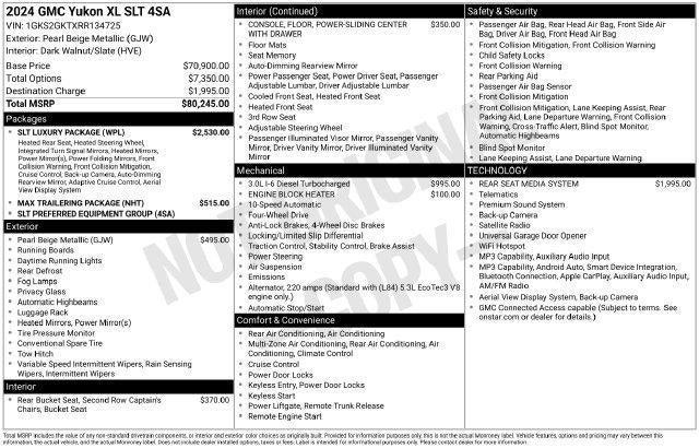 2024 GMC Yukon XL SLT
