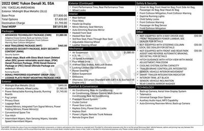 2022 GMC Yukon XL Denali