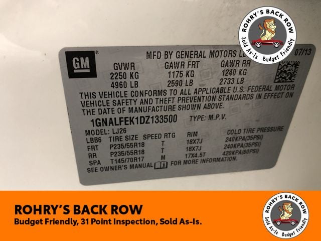 2013 Chevrolet Equinox LTZ