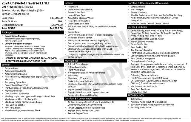 2024 Chevrolet Traverse LT 1LT