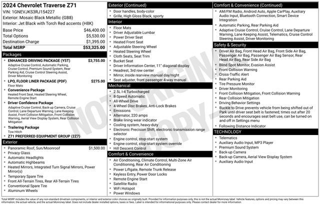 2024 Chevrolet Traverse Z71