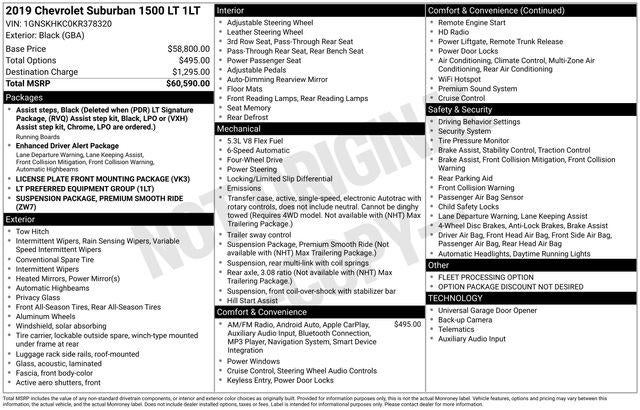 2019 Chevrolet Suburban LT