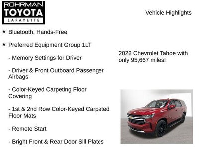 2022 Chevrolet Tahoe LT