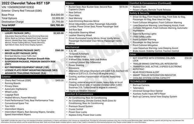 2022 Chevrolet Tahoe RST