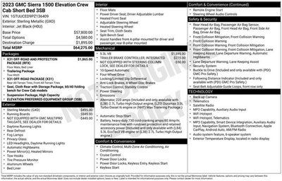 2023 GMC Sierra Elevation