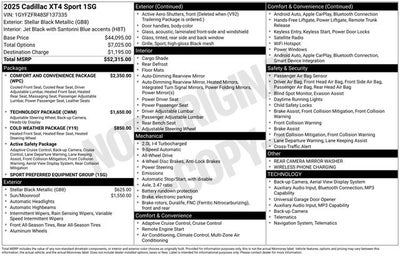 2025 Cadillac XT4 Sport