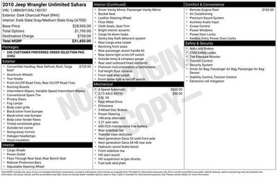 2010 Jeep Wrangler Unlimited Sahara