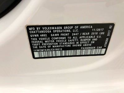 2018 Volkswagen Passat V6 SEL Premium