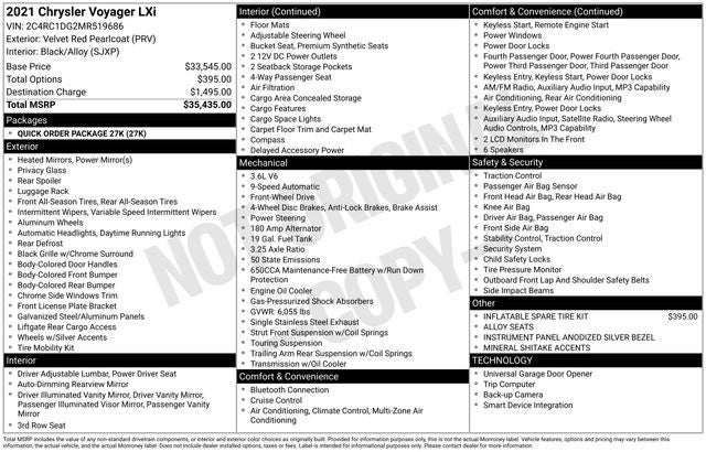 2021 Chrysler Voyager LXI's photo