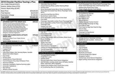 2018 Chrysler Pacifica Touring L Plus