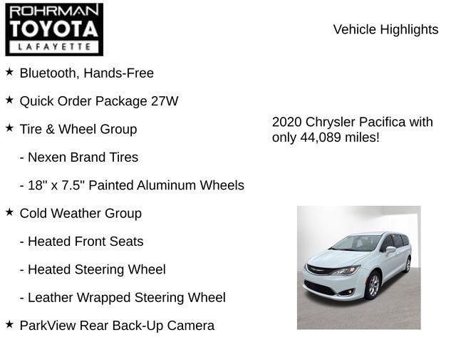 2020 Chrysler Pacifica Touring