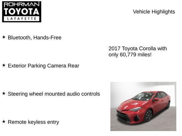 2017 Toyota COROLLA SE