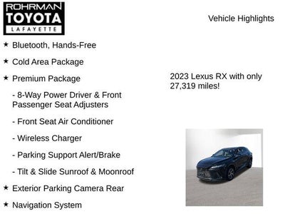 2023 Lexus RX 350 Premium