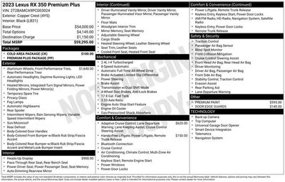 2023 Lexus RX 350 Premium Plus