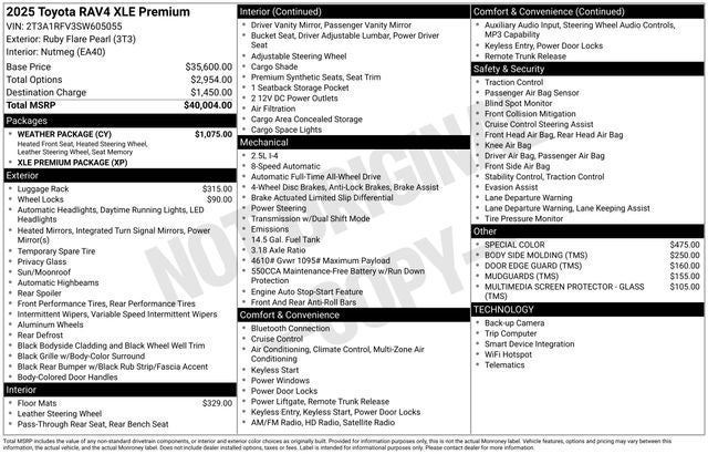 2025 Toyota RAV4 XLE Premium