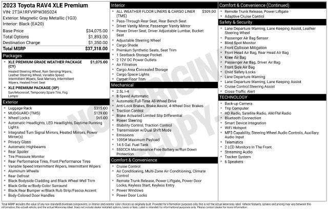 2023 Toyota RAV4 XLE Premium
