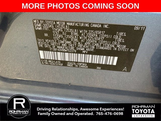 2011 Toyota RAV4 Limited